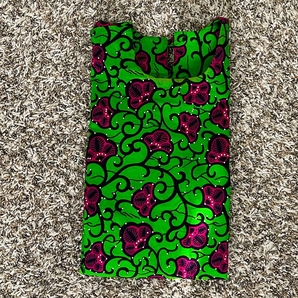 African Print Stoned Summer Dress - Picture 6 of 9
